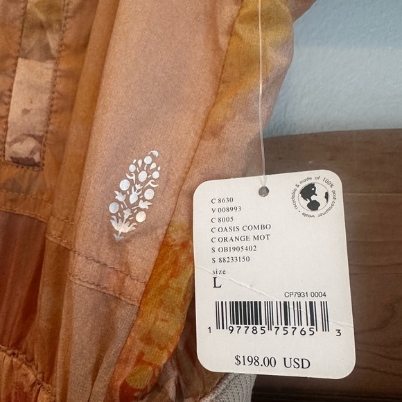 Free People Movement Colorburst Nylon Parachute Embroidered Jumpsuit - Picture 6 of 9